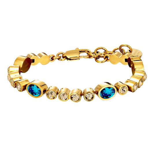 SOPHIA SHINY GOLD PETROL BRACELET