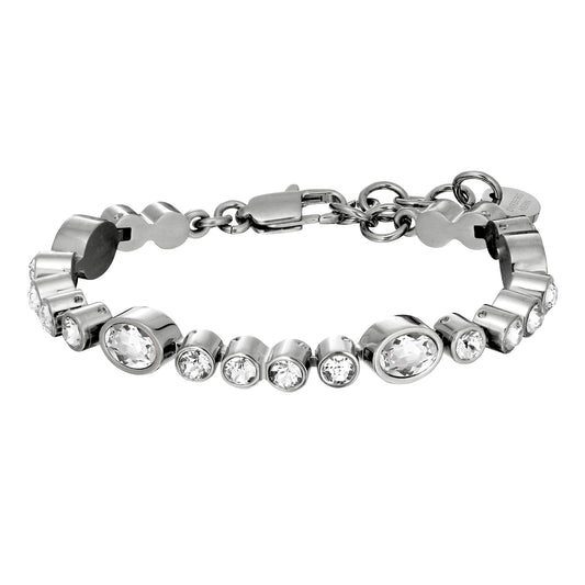 SOPHIA SHINY SILVER CRYSTAL BRACELET