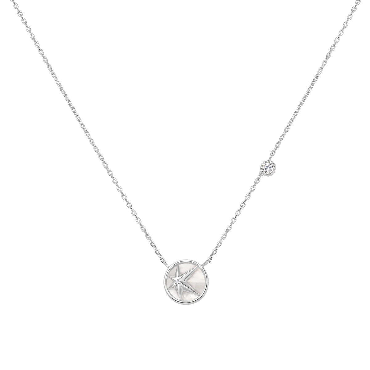 DAINTY STARRY MOTHER OF PEARL NECKLACE
