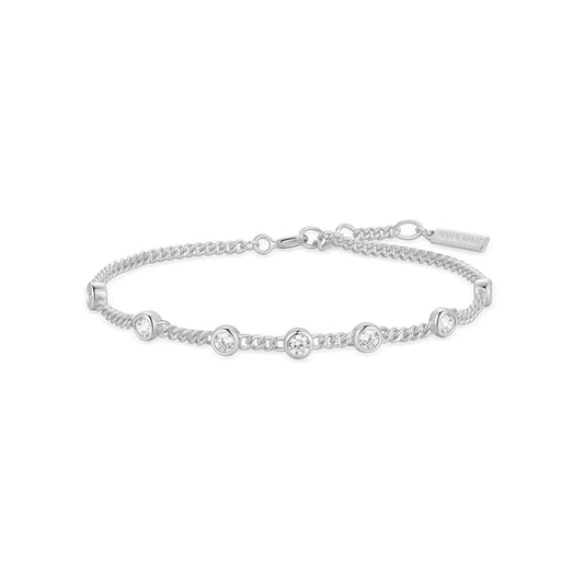 MELODIC RHOMBUS STONE CHAIN BRACELET