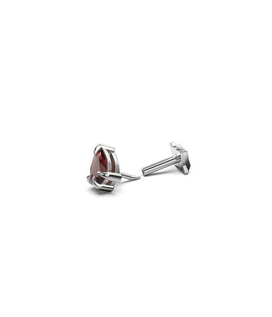 SINGLE TEARDROP TALON FLATBACK EARRINGS