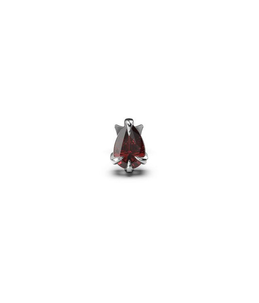 SINGLE TEARDROP TALON FLATBACK EARRINGS