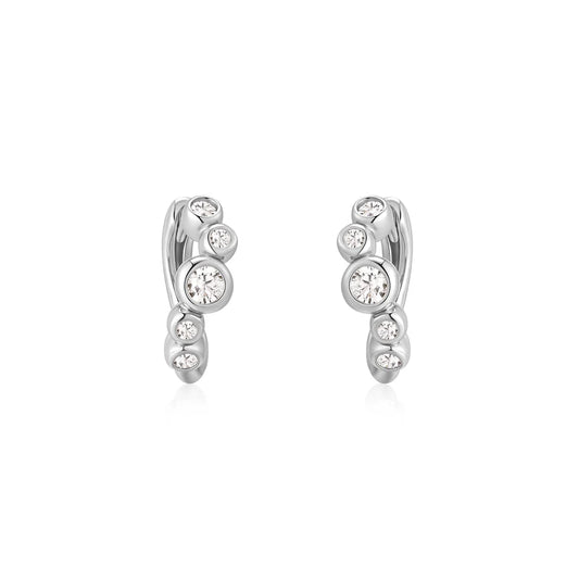 LUNA SMALL TIDE HUGGIE HOOP EARRINGS