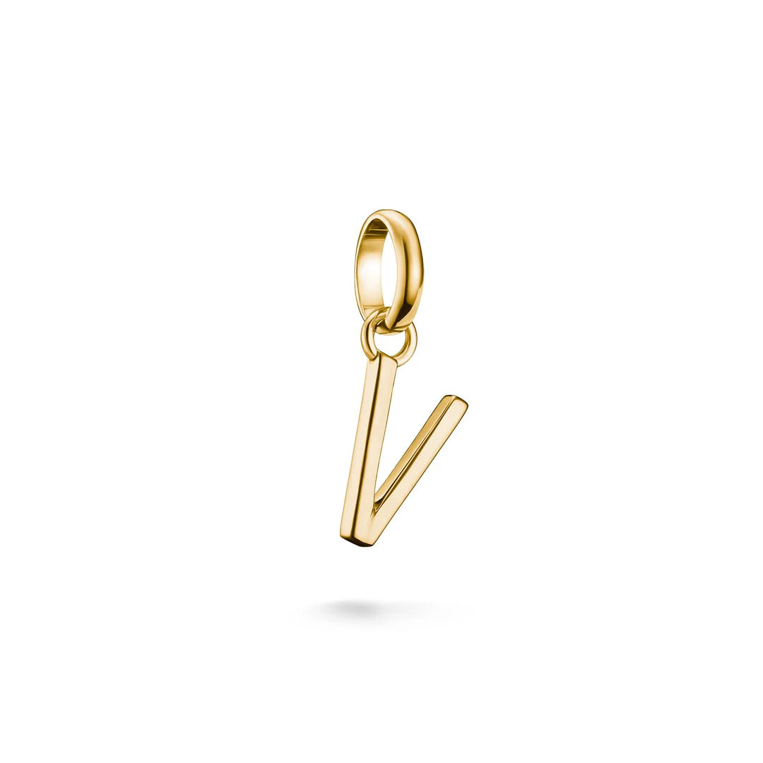 CONNECT LETTER 'V' CHARM