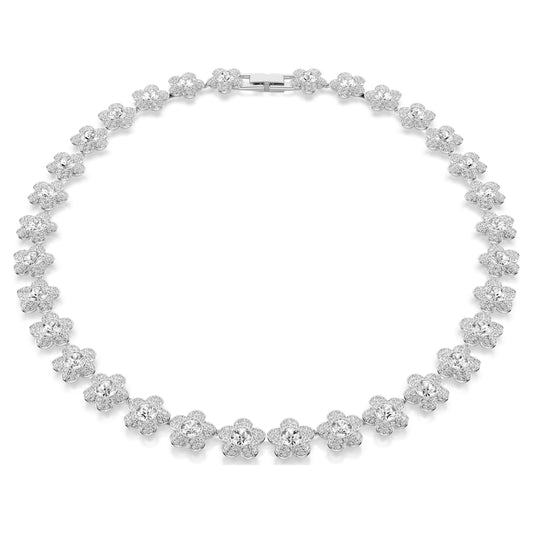 ARIANA GRANDE X NECKLACE FLOWER - WHITE, RHODIUM