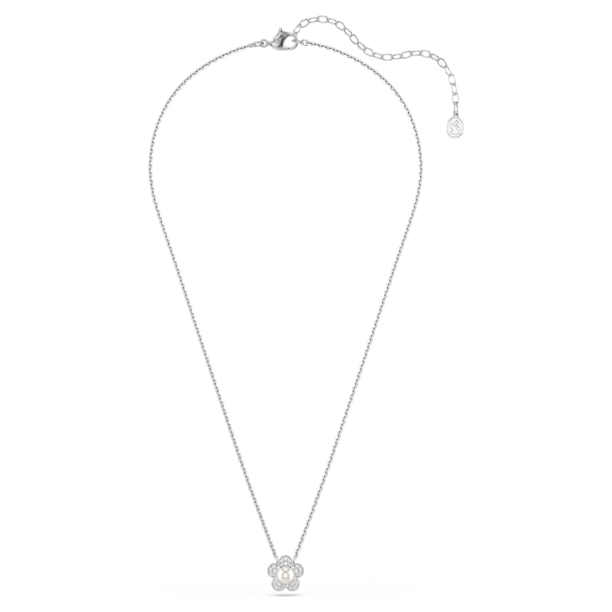 ARIANA GRANDE X PENDANT FLOWER - WHITE RHODIUM