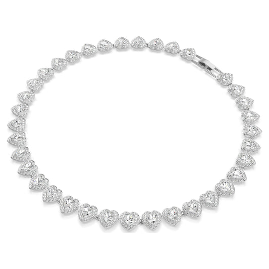 ARIANA GRANDE X SWAROVSKI TENNIS NECKLACE - WHITE, RHODIUM