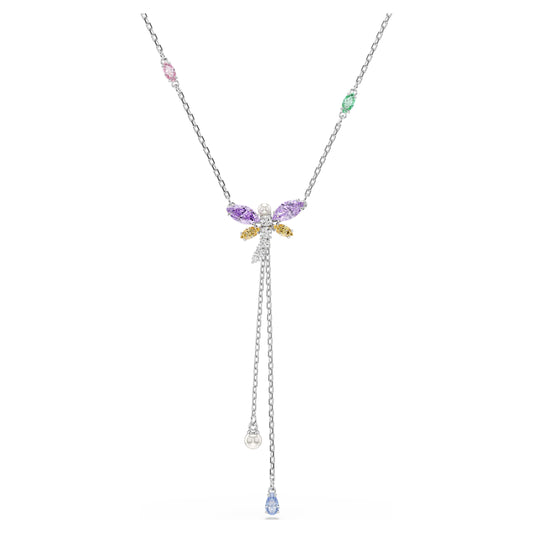 ARIANA GRANDE X Y NECKLACE DRAGONFLY - MULTICOLOURED, RHODIUM