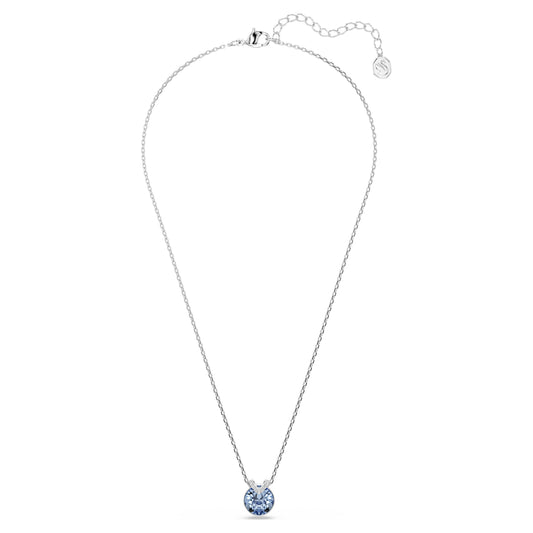 BELLA V NECKLACE - BLUE, RHODIUM