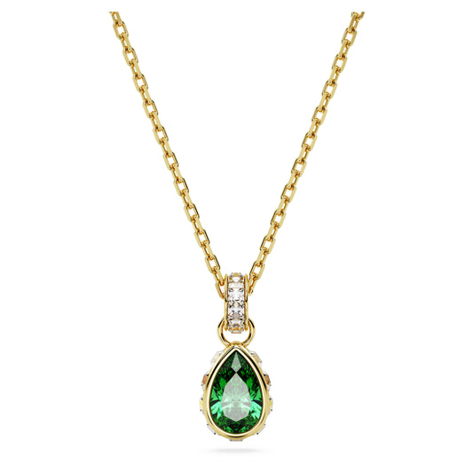 CHROMA PENDANT PEAR - GREEN, GOLD