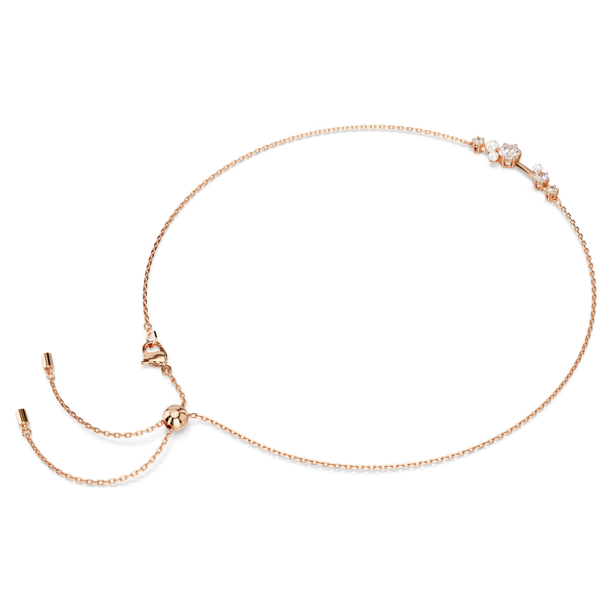 CONSTELLA NECKLACE PEARL - WHITE, ROSE-GOLD