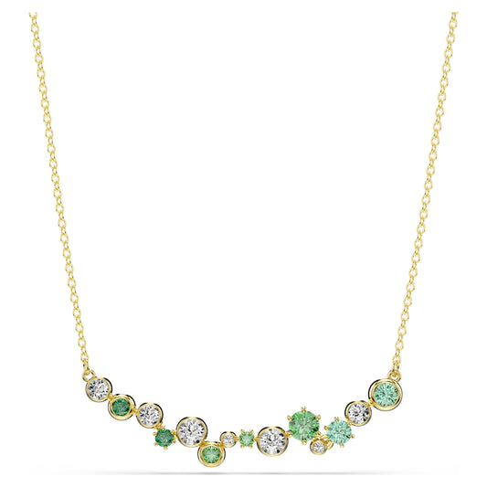 CONSTELLA NECKLACE MIXED CUTS - GREEN, GOLD