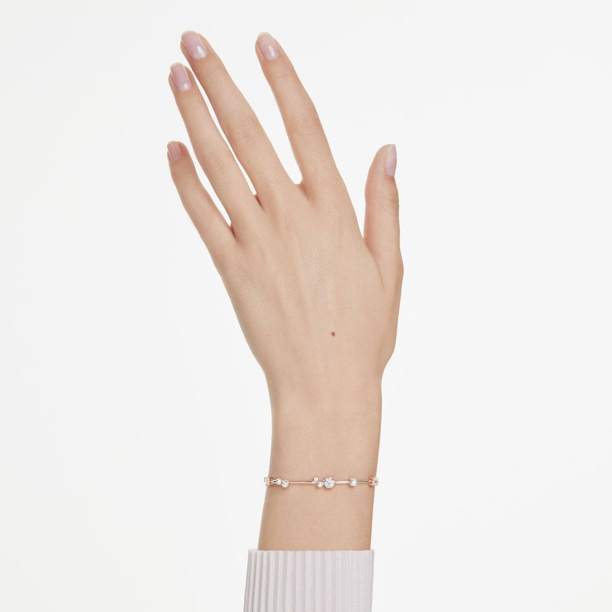 CONSTELLA BRACELET TENNIS - WHITE, ROSE-GOLD