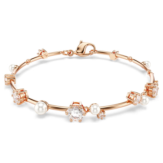 CONSTELLA BRACELET TENNIS - WHITE, ROSE-GOLD