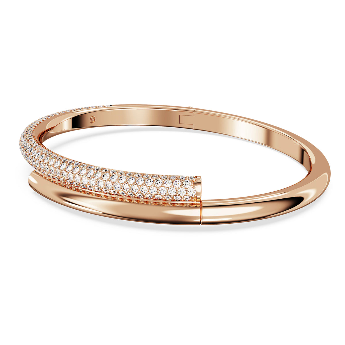 DEXTERA BANGLE - WHITE, ROSE-GOLD