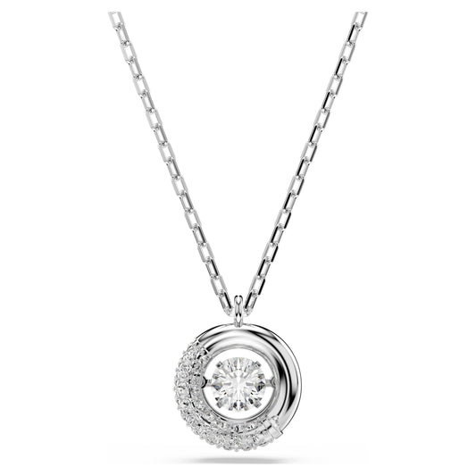 DEXTERA PENDANT - WHITE, RHODIUM