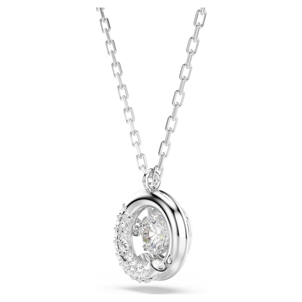 DEXTERA PENDANT - WHITE, RHODIUM