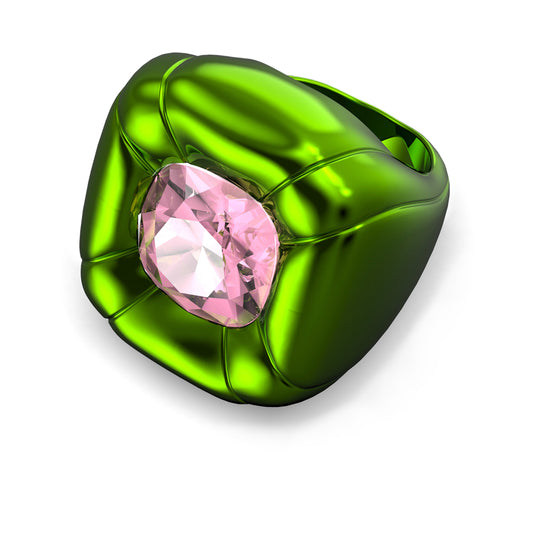 DULCIS COCKTAIL RING CUSHION - GREEN/PINK
