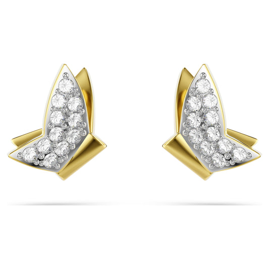 IDYLLIA LILIA STUDS BUTTERFLY - WHITE, GOLD