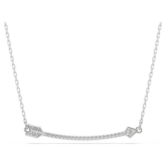 IDYLLIA PENDANT ARROW - WHITE, RHODIUM