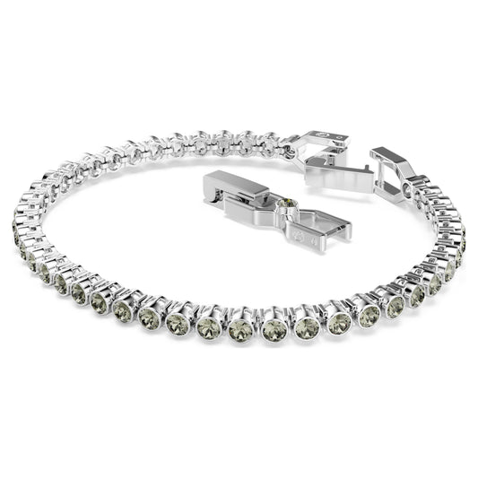 IMBER EMILY TENNIS BRACELET - BLACK, RHODIUM