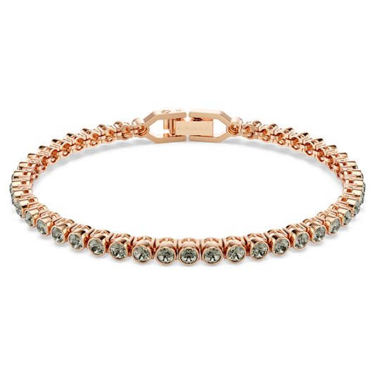 IMBER EMILY TENNIS BRACELET - BLACK, ROSE-GOLD