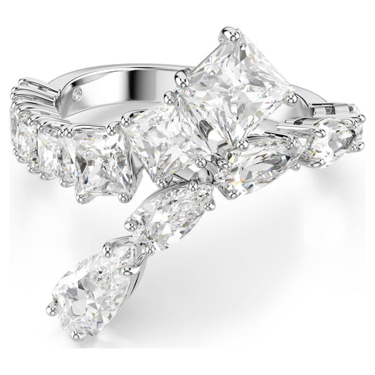 MATRIX RING - WHITE, RHODIUM