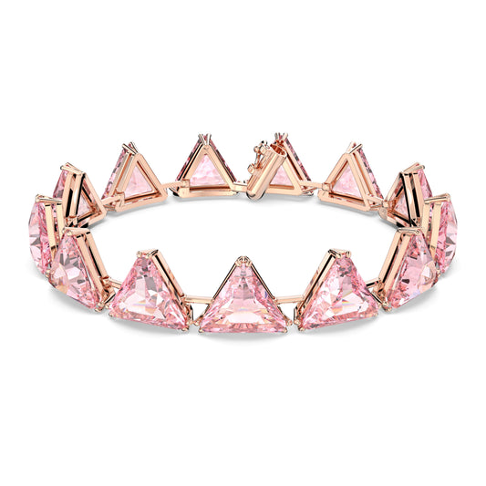 MATRIX TENNIS BRACELET TRIANGLE - PINK, ROSE-GOLD