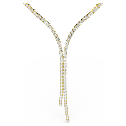 MATRIX Y NECKLACE - WHITE, 18K GOLD