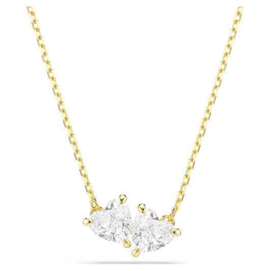 MESMERA ATTRACT NECKLACE HEART - WHITE, GOLD