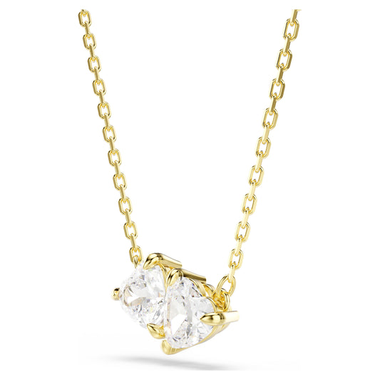 MESMERA ATTRACT NECKLACE HEART - WHITE, GOLD