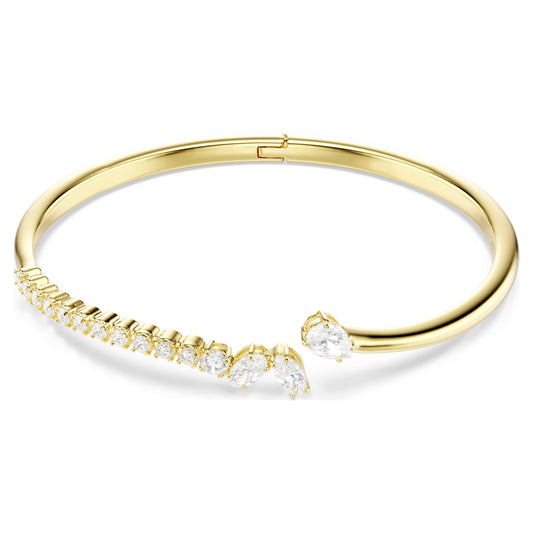 MESMERA BANGLE - WHITE, 18K GOLD