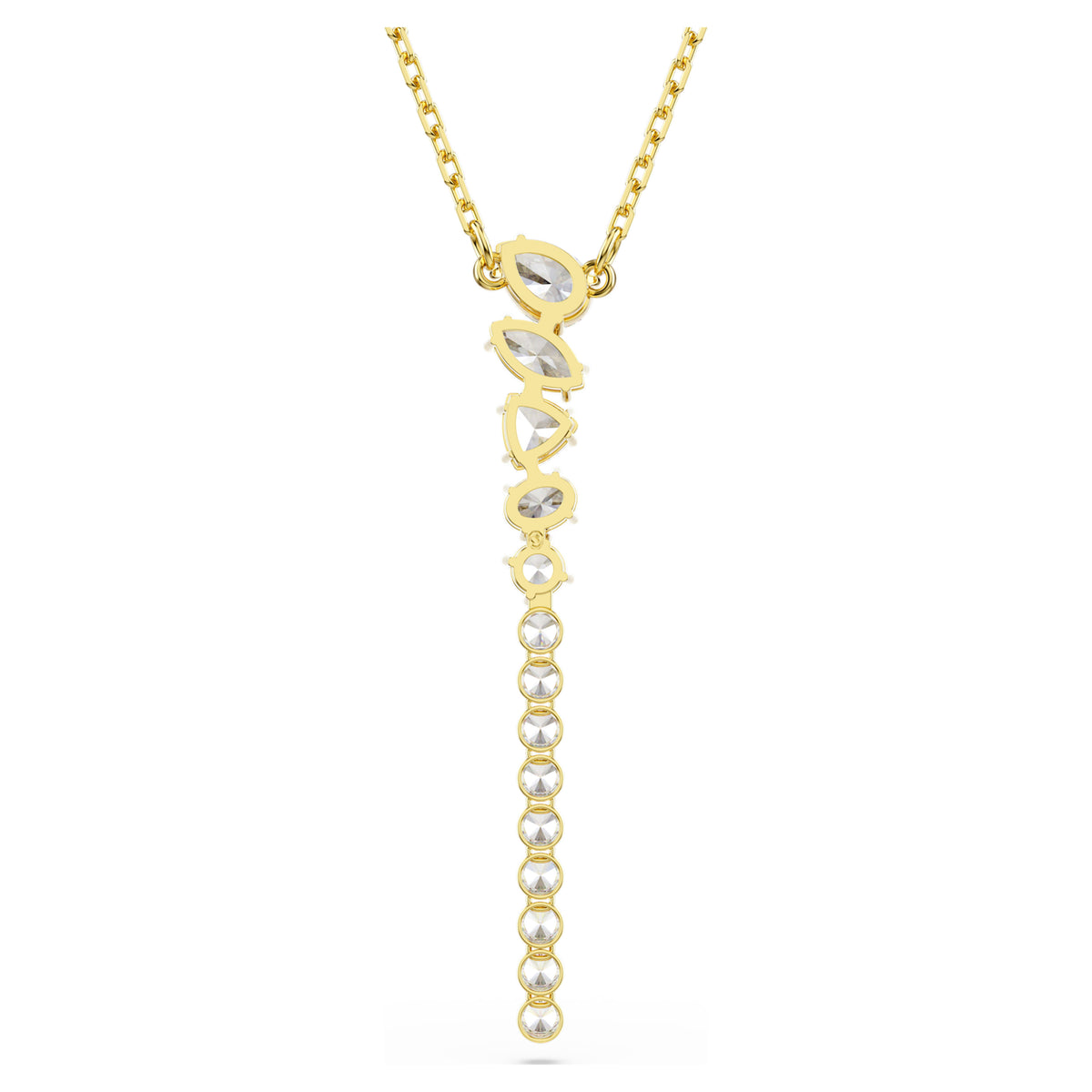 MESMERA Y NECKLACE - WHITE, 18K GOLD
