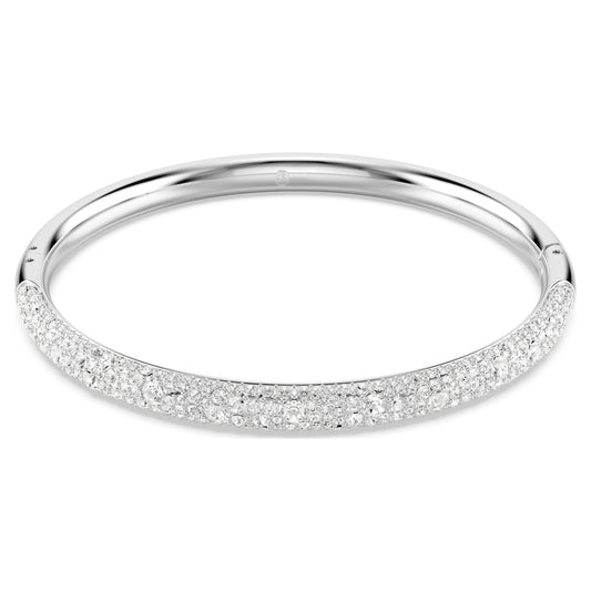 SUBLIMA BANGLE SNOW PAVE - WHITE, RHODIUM