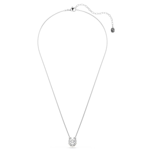 SYMBOLICA PENDANT HORSESHOE - WHITE, RHODIUM