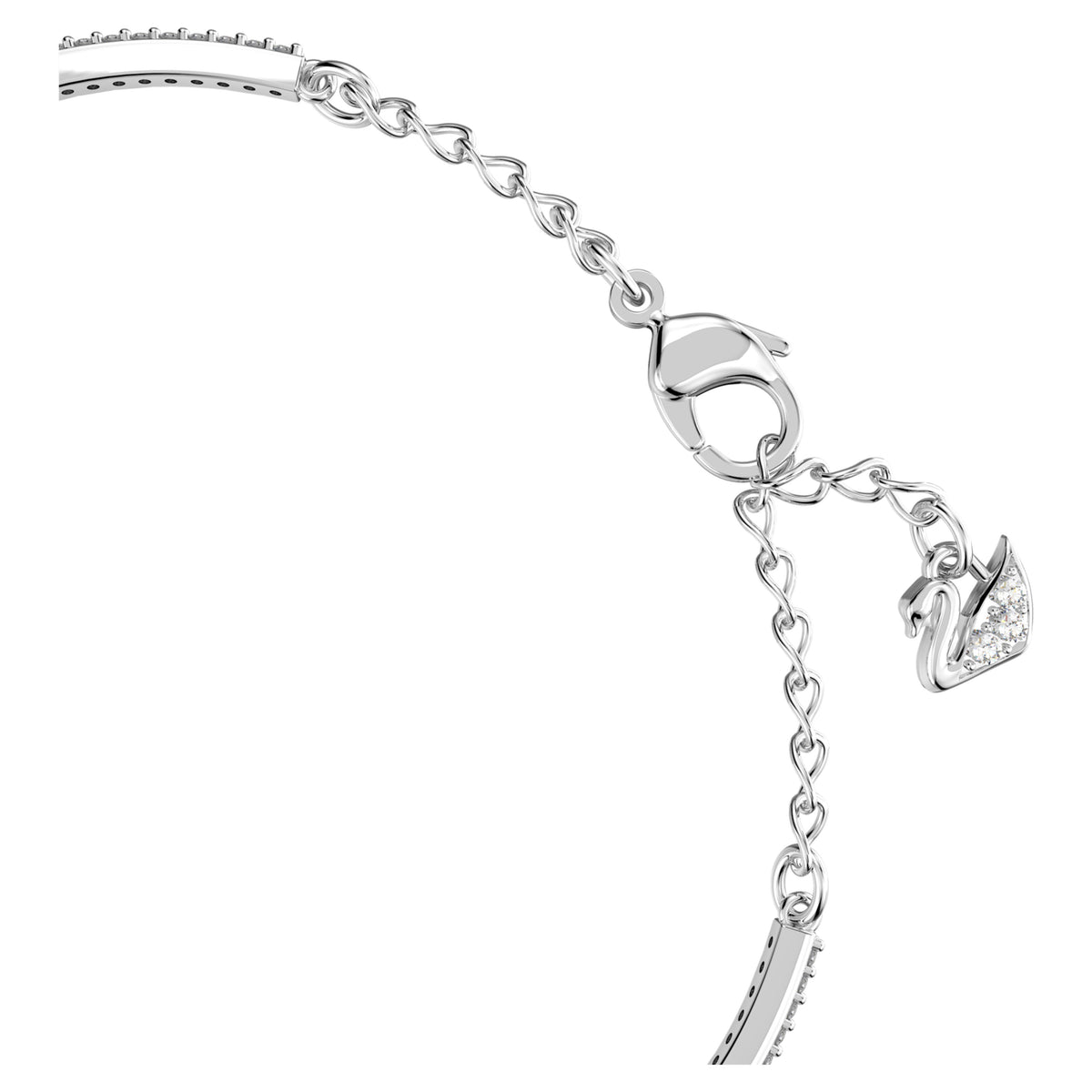 UNA BANGLE CLOVER - BLUE, RHODIUM