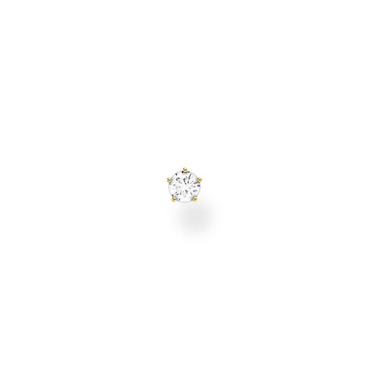 CHARMING COLLECTION EXTRA SMALL CZ STUD EARRING SINGLE