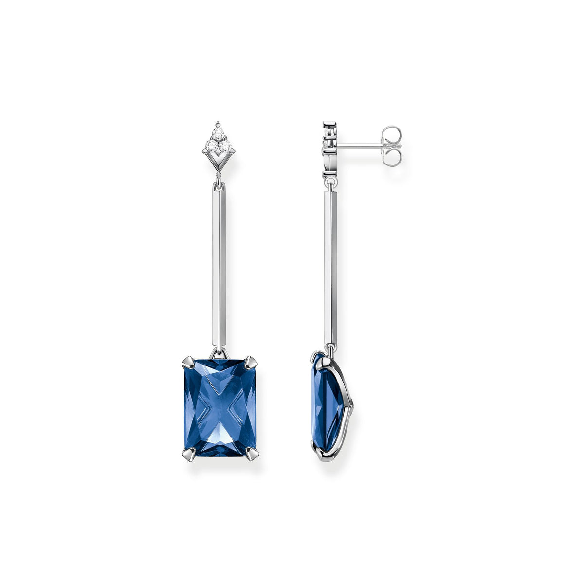 HERITAGE BLUE STONE DROP EARRINGS