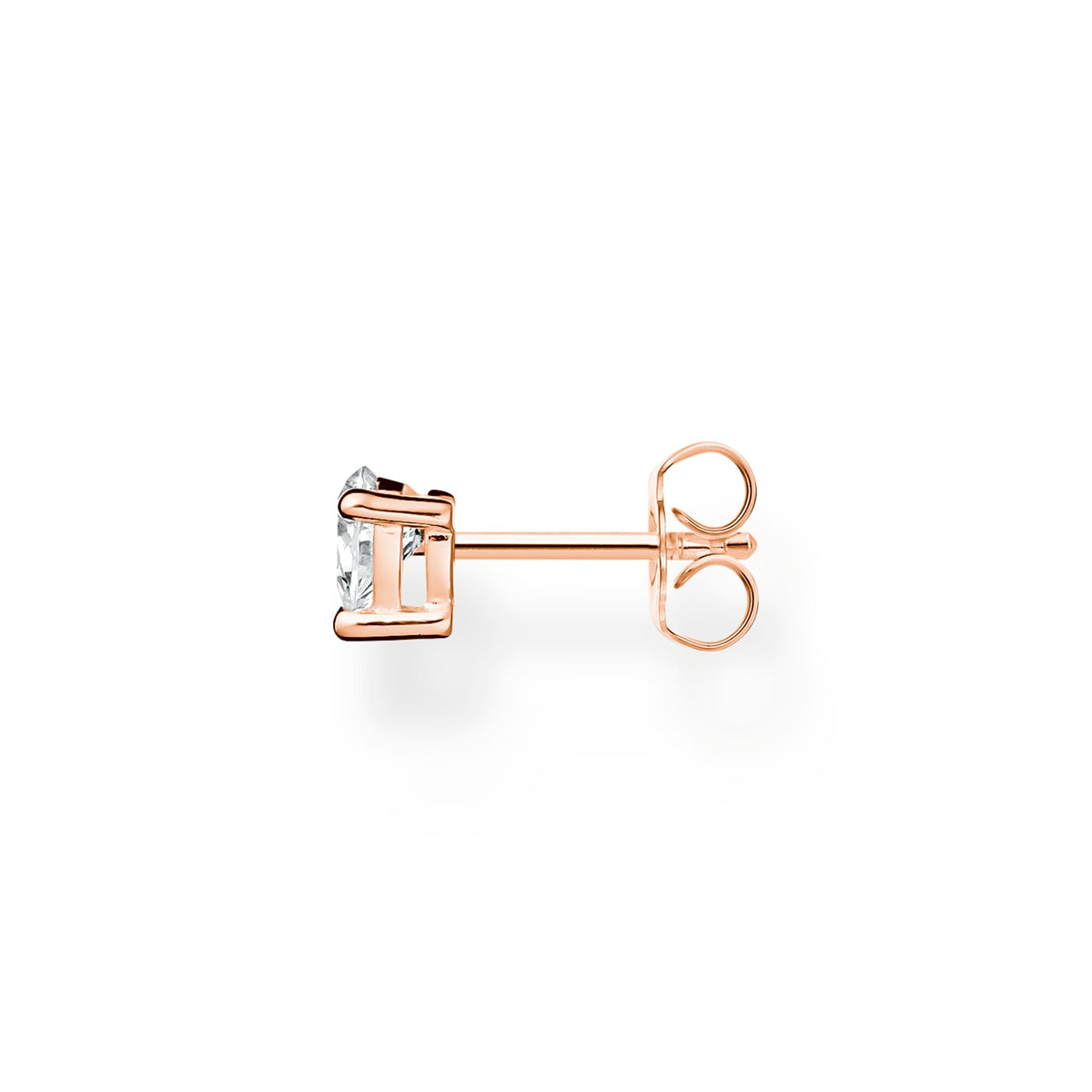 CHARMING COLLECTION CZ HEART EARRING SINGLE