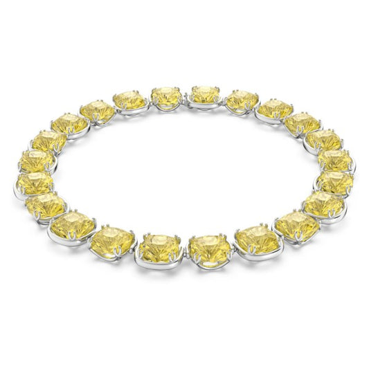 HARMONIA CHOKER CUSHION - YELLOW, RHODIUM